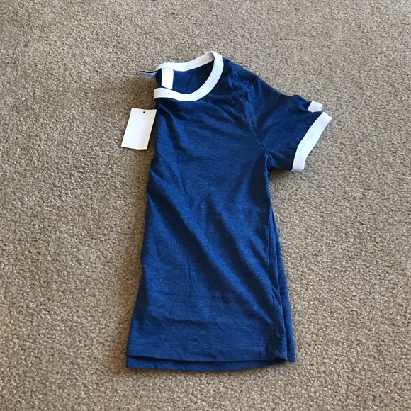 H&M blue baseball tee NWT - Picture 2 of 3